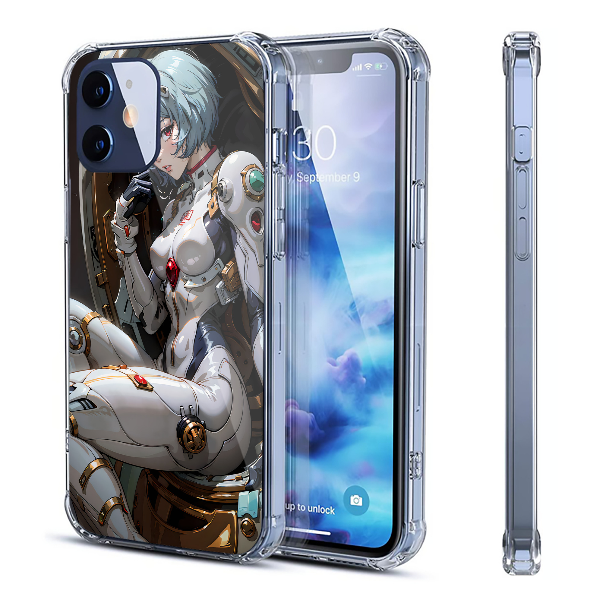 （画像用） EVA 新世紀エヴァンゲリオン 【iPhone 12シリーズ対応】透明スマホケース（クリアソフトケース）